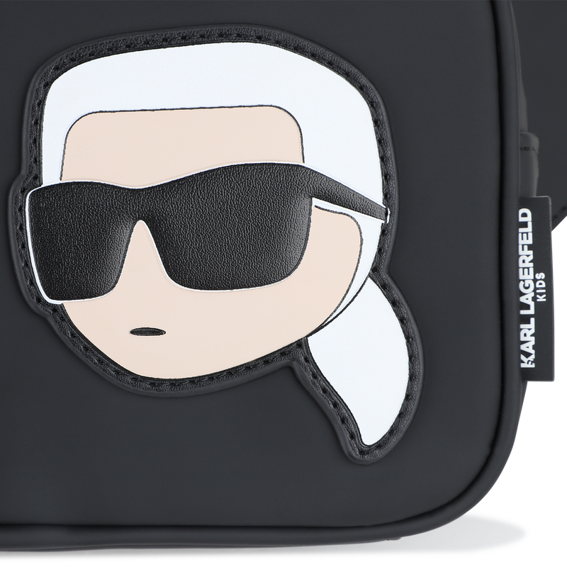 Pochete em tecido revestido com efeito de borracha KARL LAGERFELD KIDS 
                        BOY