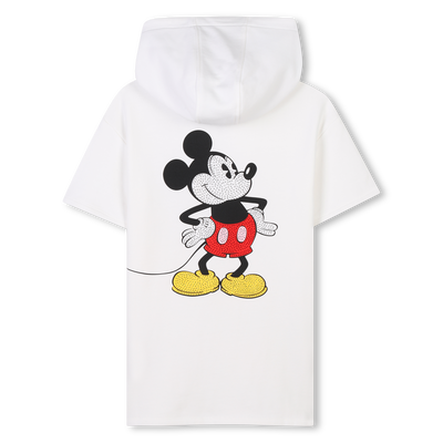 Vestido de algod&atilde;o com capuz MARC JACOBS GIRL