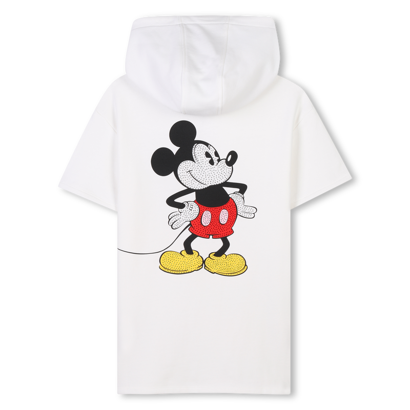 Vestido de algod&atilde;o com capuz MARC JACOBS 
                        GIRL