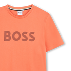 T-shirt manga curta em algod&atilde;o BOSS 
                    BOY