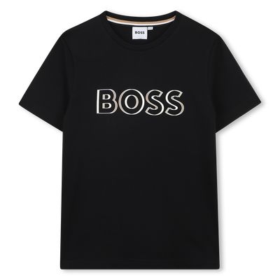 T-shirt manga curta em algod&atilde;o BOSS BOY