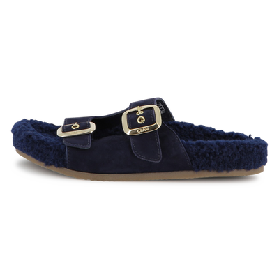 Sandálias de couro de camurça de vaca CHLOE GIRL