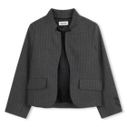 Jaqueta listrada com gola fantasia ZADIG & VOLTAIRE 
                    GIRL