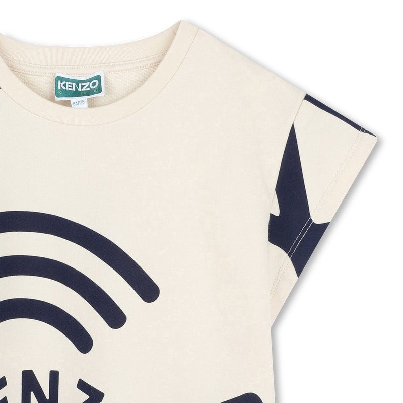 T-shirt de molet&atilde;o estampada KENZO KIDS 
                        GIRL