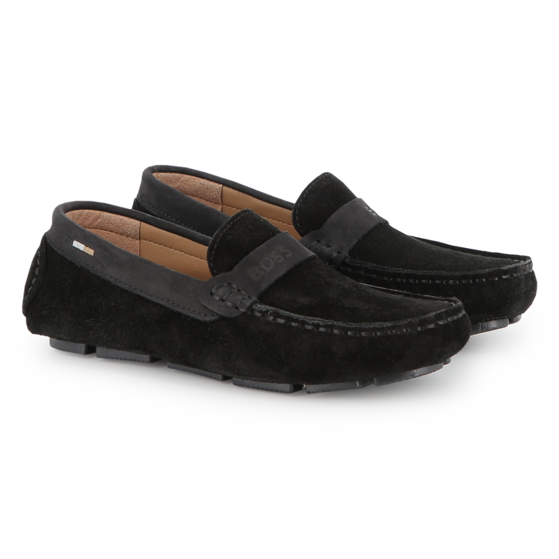 Mocassins de couro bovino BOSS 
                    BOY