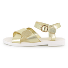 Sand&aacute;lias de couro de couro de vaca KARL LAGERFELD KIDS 
                    GIRL