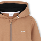 Cardigan  com capuz BOSS 
                    MENINO