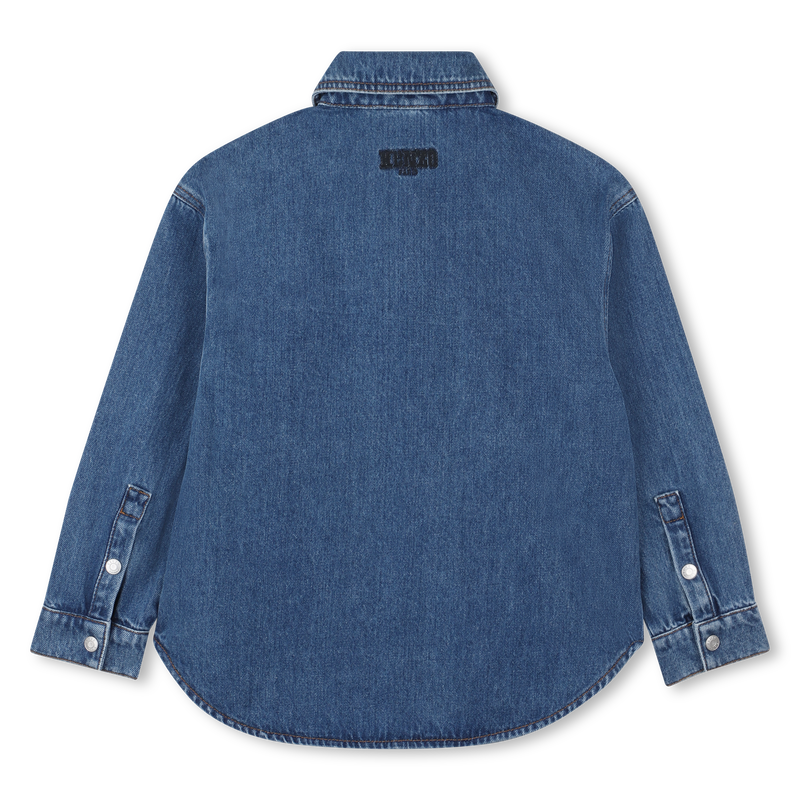 Camisa jeans de algod&atilde;o KENZO KIDS 
                        BOY