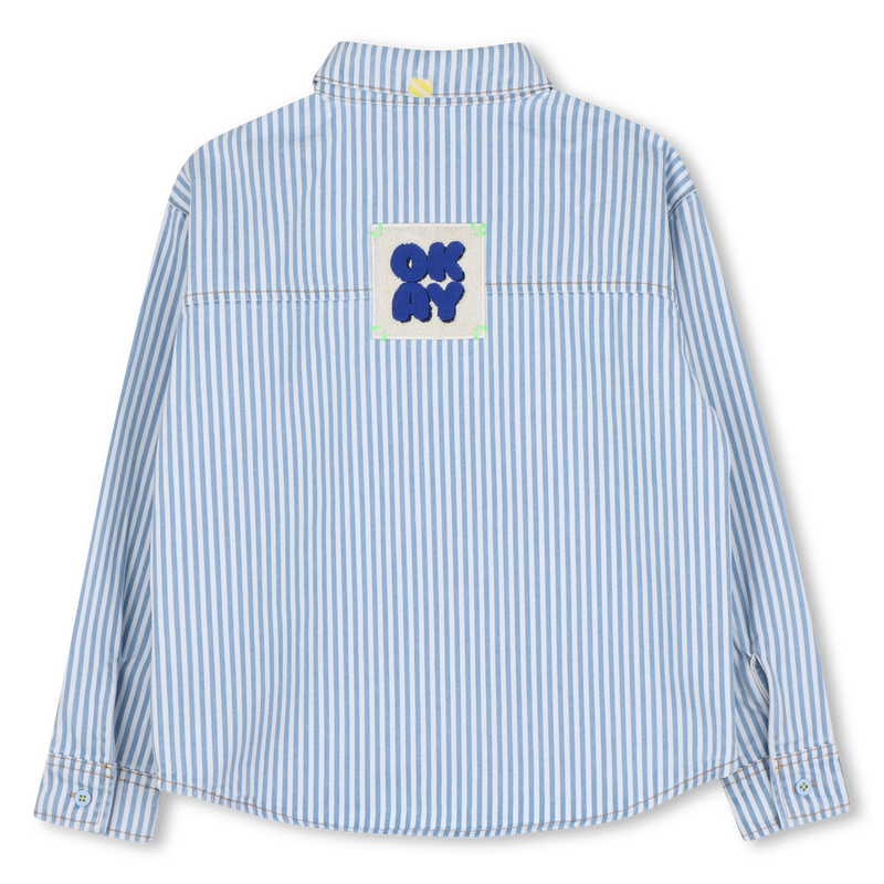 Camisa de algodão às riscas BILLIEBLUSH 
                    BOY