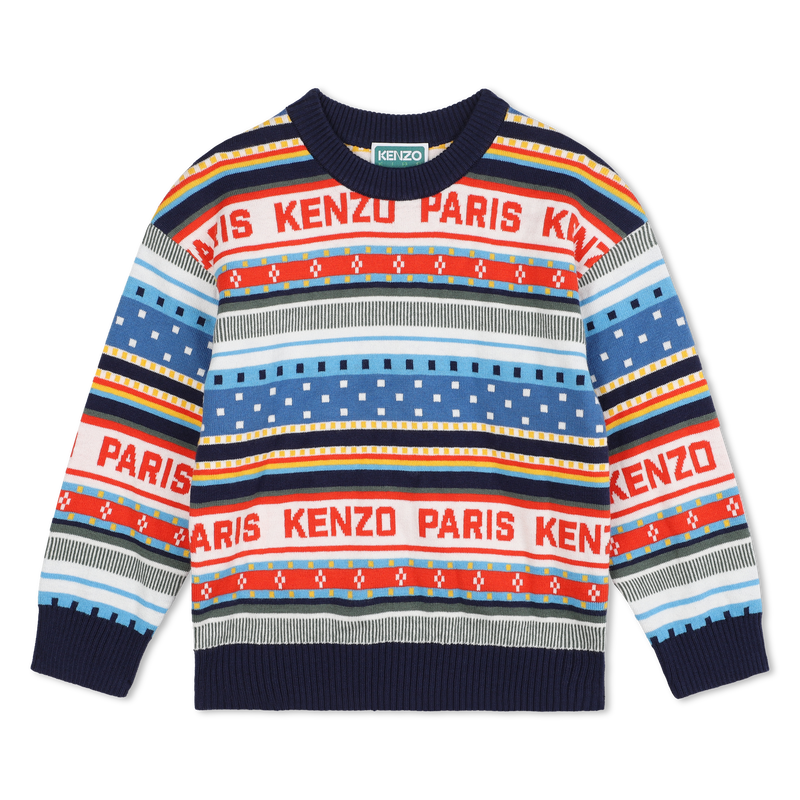 Jacquard Knitted Sweater KENZO KIDS 
                    BOY
