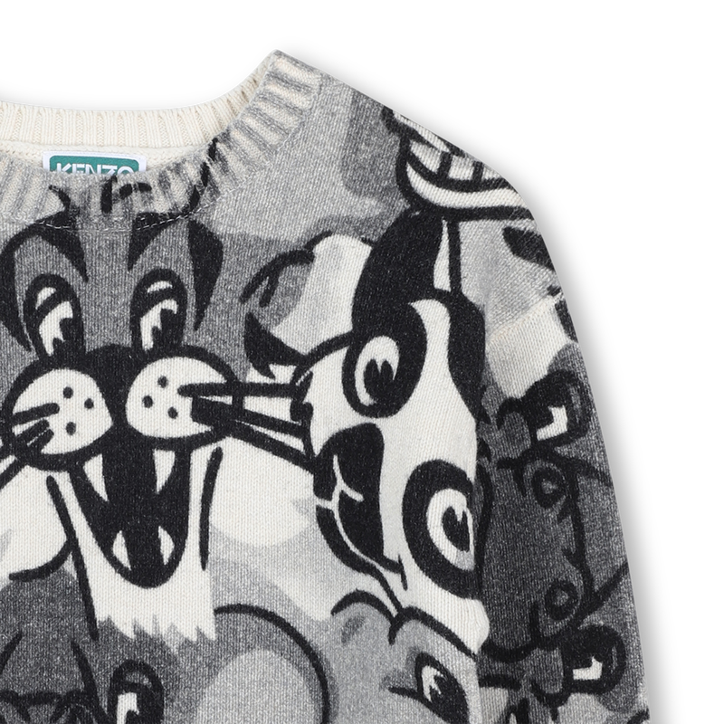 Camisola de malha com gola redonda KENZO KIDS 
                    UNISEX
