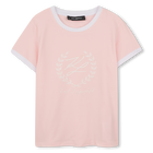 T-shirt de manga curta, ROSA, hi-res