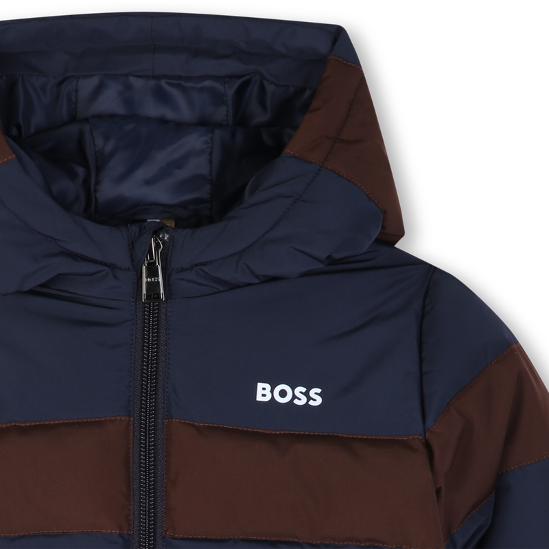 Casaco acolchoado com capuz BOSS 
                        BOY