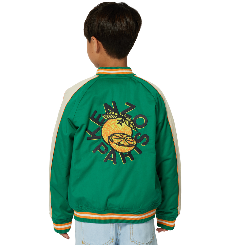 Cotton satin jacket KENZO KIDS 
                    BOY