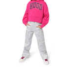 Sweatshirt em molet&atilde;o HUGO 
                    GIRL