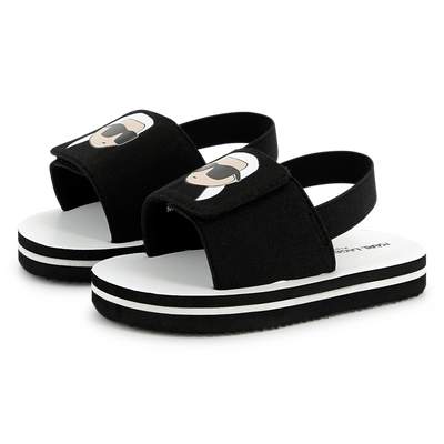 Sand&aacute;lias leves com velcro KARL LAGERFELD KIDS UNISEX