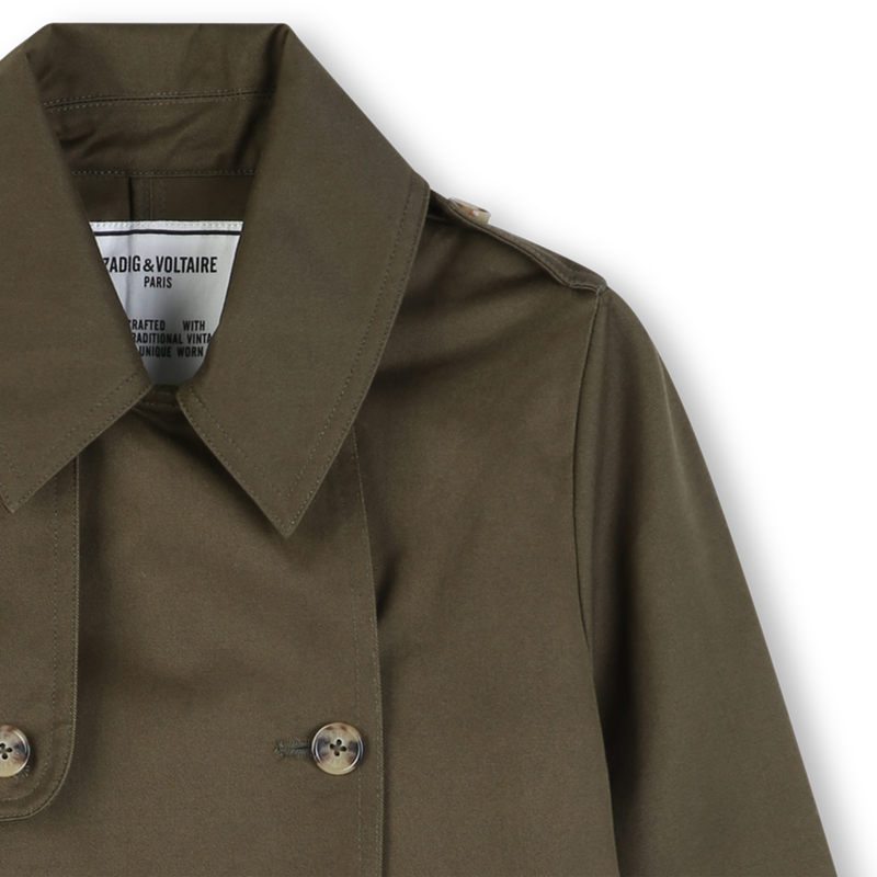 TRENCH COAT CURTO DE PEITO DUPLO ZADIG & VOLTAIRE 
                        GIRL