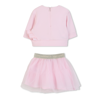 CONJUNTO DE MOLETOM E SAIA KARL LAGERFELD KIDS GIRL