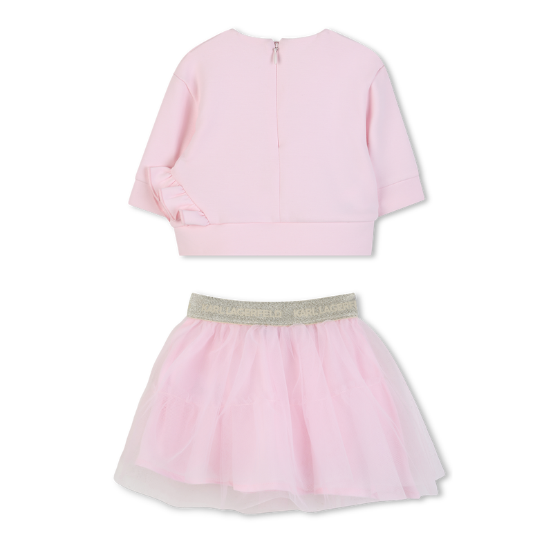 CONJUNTO DE MOLETOM E SAIA KARL LAGERFELD KIDS 
                        GIRL