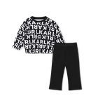 Conjunto de moletom e cal&ccedil;a KARL LAGERFELD KIDS 
                    MENINA