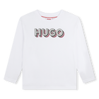 T-shirt estampada com log&oacute;tipo HUGO 
                    GIRL