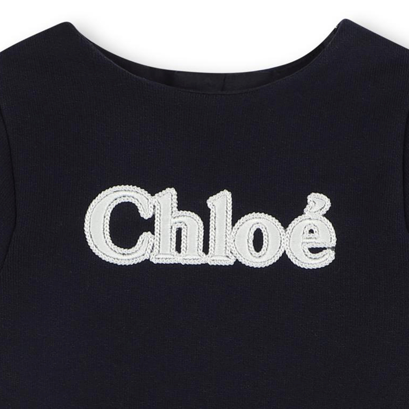 Vestido de moletão com laço CHLOE 
                    GIRL
