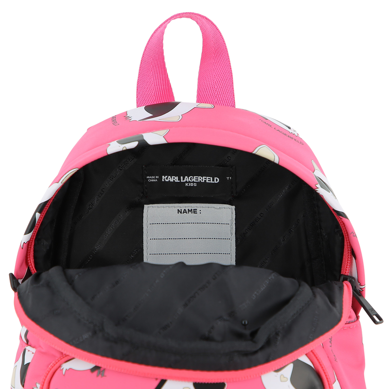 Mochila pequena KARL LAGERFELD KIDS 
                    GIRL