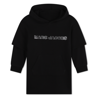 Vestido 2-em-1 em molet&atilde;o MARC JACOBS GIRL