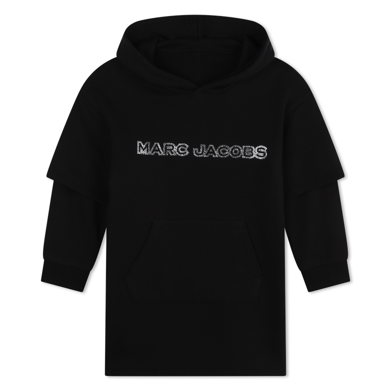 Vestido 2-em-1 em molet&atilde;o MARC JACOBS 
                        GIRL