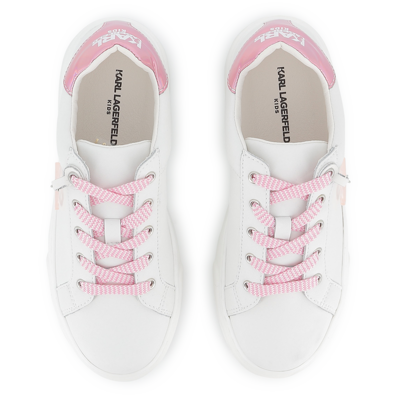 Tênis de cano baixo com cadarço KARL LAGERFELD KIDS 
                    GIRL