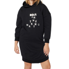 Vestido sweatshirt com capuz BOSS 
                    GIRL