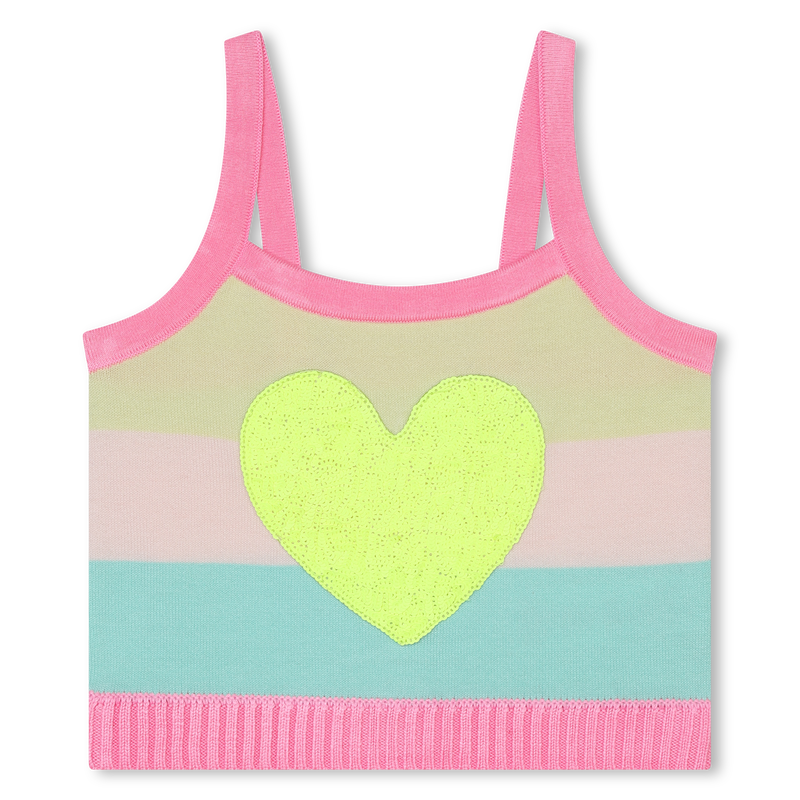 Knitted striped tank top BILLIEBLUSH 
                    GIRL