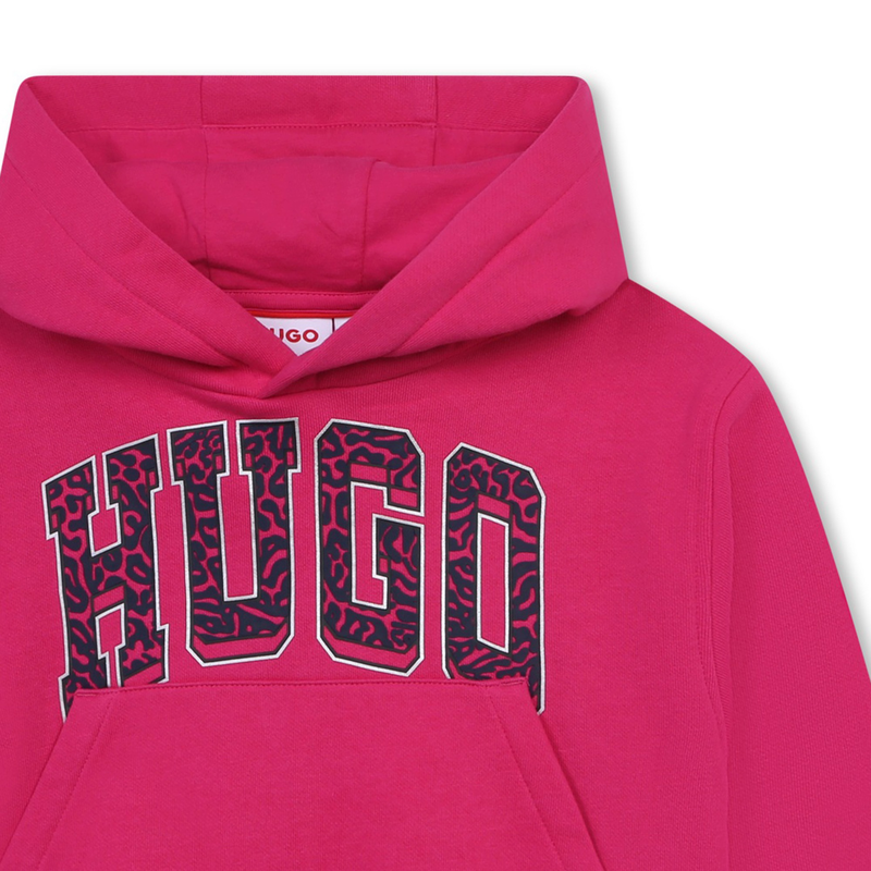 Sweatshirt em molet&atilde;o HUGO 
                        GIRL