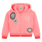 Sweatshirt molet&atilde;o com fecho KENZO KIDS 
                    GIRL