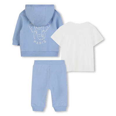 T-shirt + cardigan + calças set KENZO KIDS UNISEX