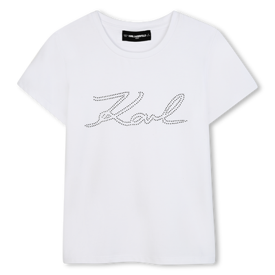 T-shirt de manga curta KARL LAGERFELD KIDS GIRL
