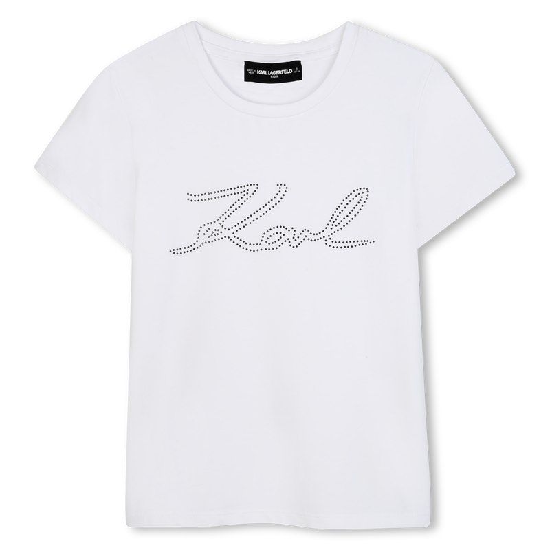 T-shirt de manga curta KARL LAGERFELD KIDS 
                    GIRL