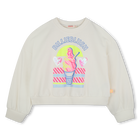 Sweatshirt em molet&atilde;o BILLIEBLUSH 
                    GIRL