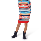 Vestido em malha jacquard KENZO KIDS 
                    GIRL