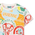 T-shirt manga curta em algod&atilde;o KENZO KIDS 
                    BOY