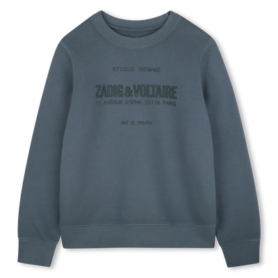 Sweatshirt em molet&atilde;o ZADIG VOLTAIRE BOY