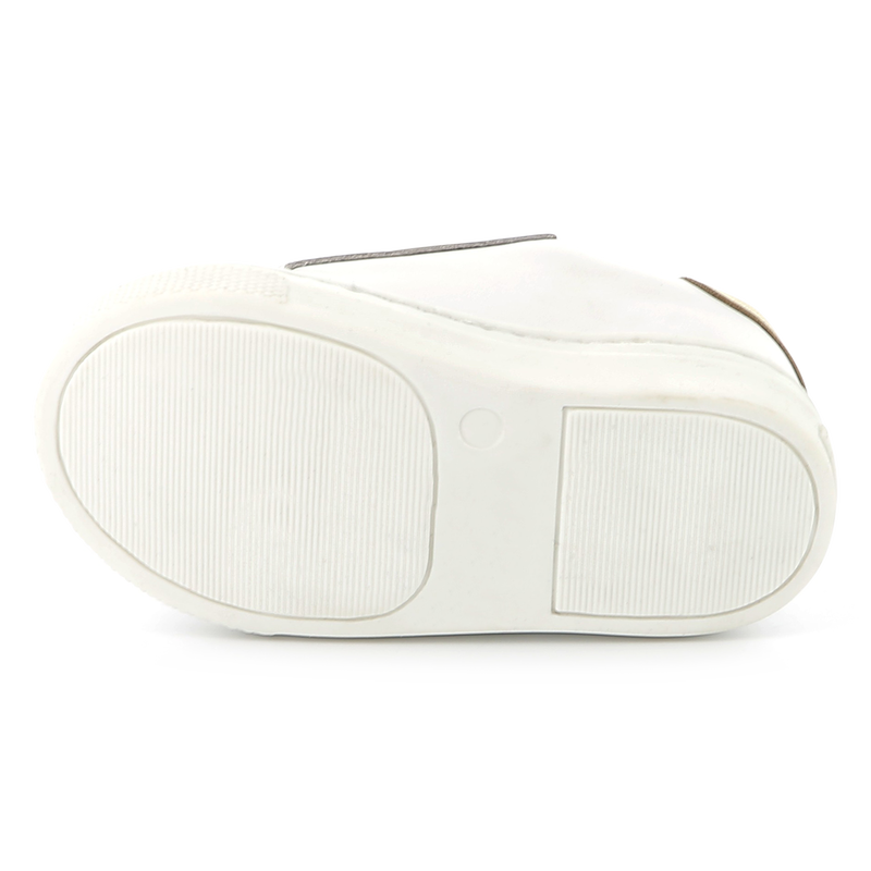 Sapatilhas de couro com velcro KARL LAGERFELD KIDS 
                    GIRL