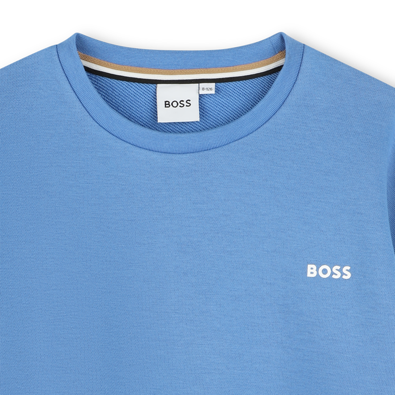 Sweatshirt gola redonda lisa BOSS 
                        BOY
