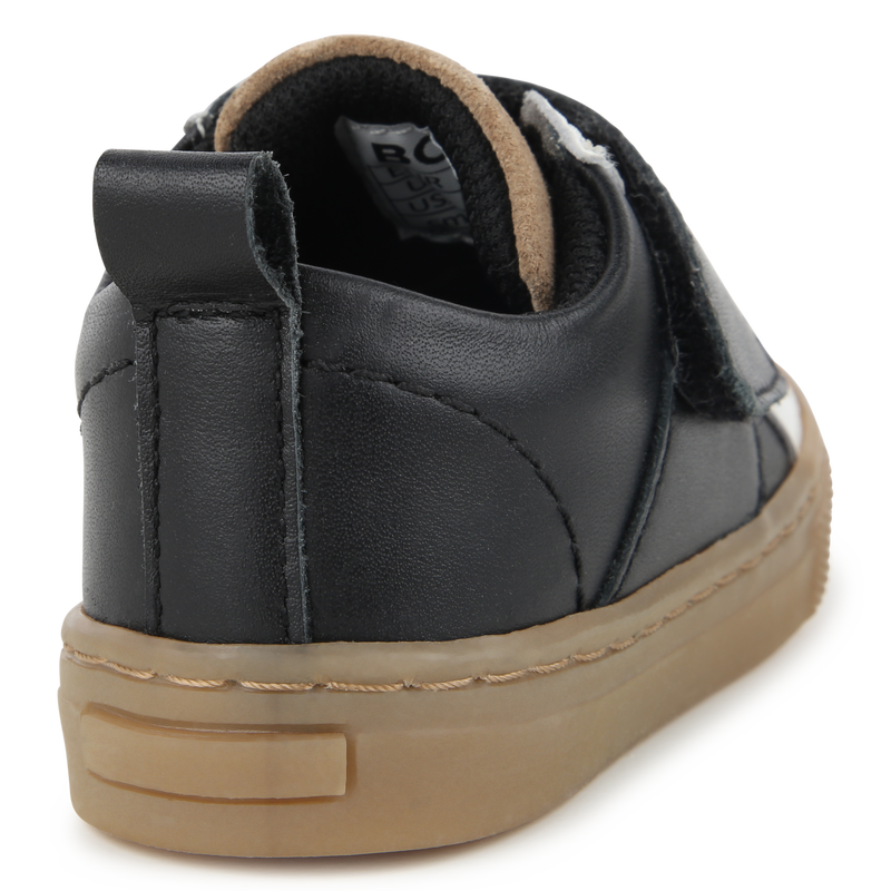 Sapatilhas em pele com velcro BOSS 
                        BOY