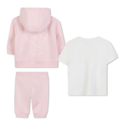 T-shirt + cardigan + calças set KENZO KIDS UNISEX