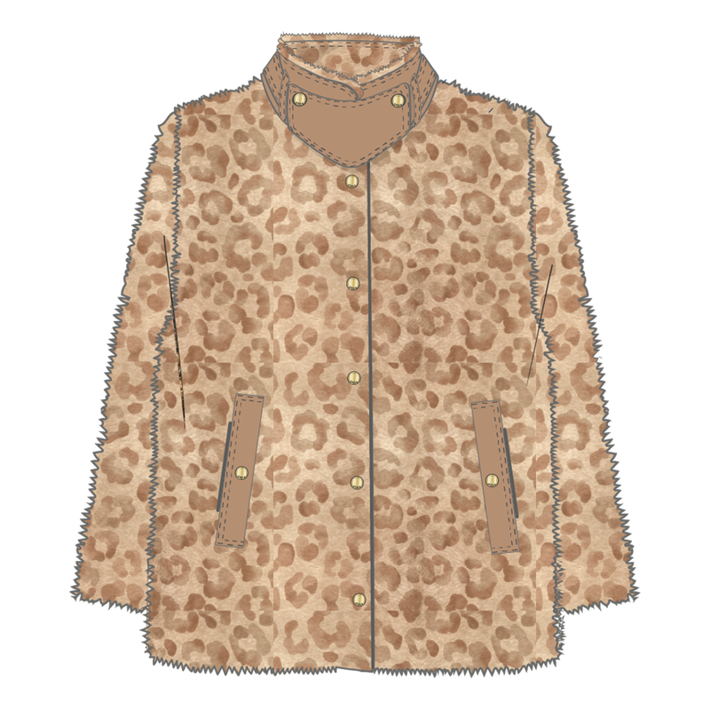 Casaco com estampado de leopardo CHLOE 
                    GIRL