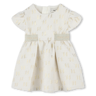 Vestido cerim&oacute;nia em jacquard KARL LAGERFELD KIDS 
                    GIRL