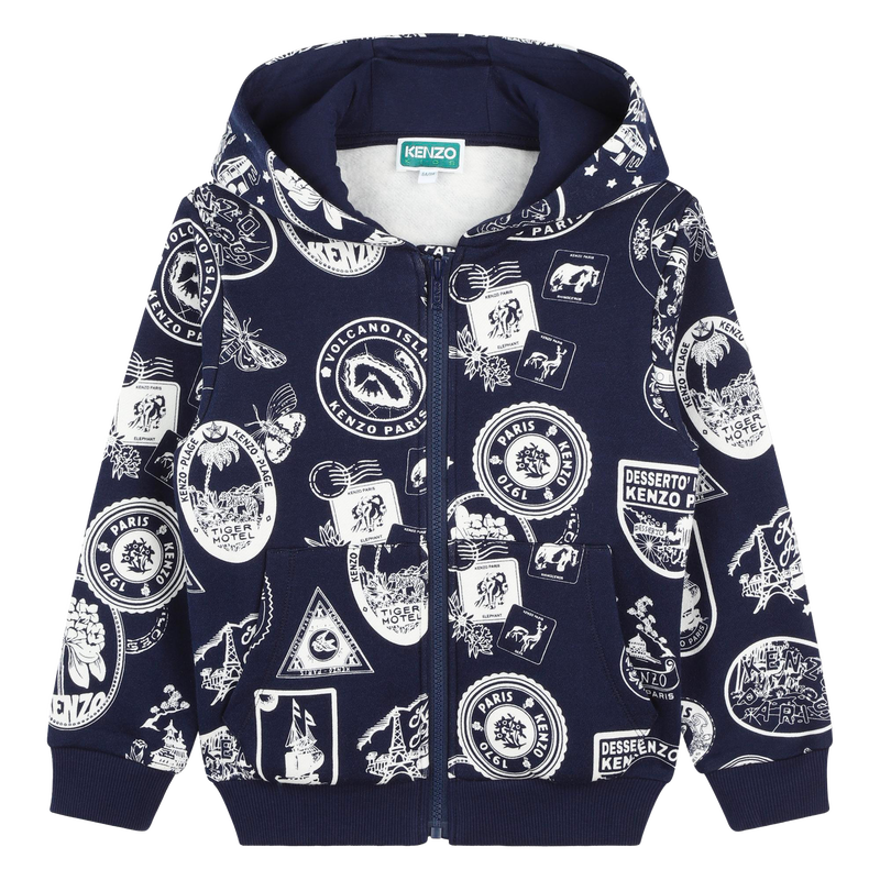 Zip-Up Fleece Sweatshirt KENZO KIDS 
                    UNISEX