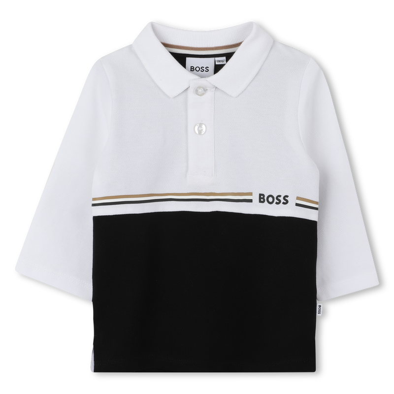 Camisa pólo de manga comprida BOSS 
                    BOY