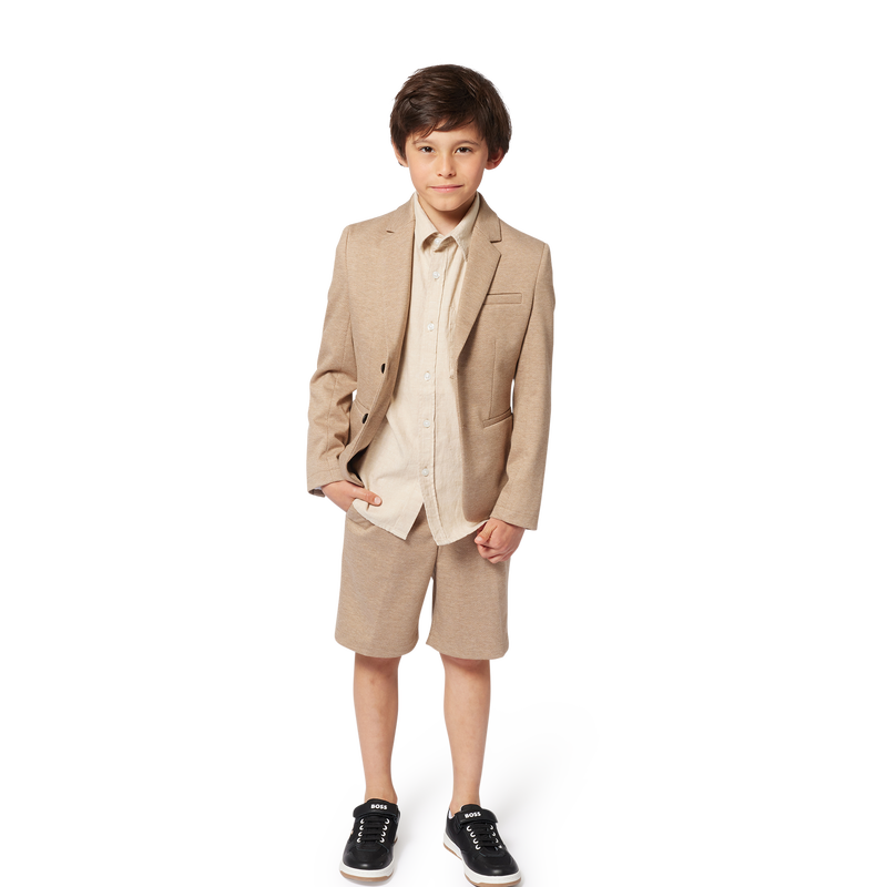 Casaco liso com botões BOSS 
                    BOY